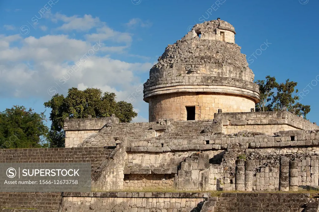 El Caracol in Chichen Itza Ruins, Chichen Itza, Yucatan Province, Mexico, Central America.