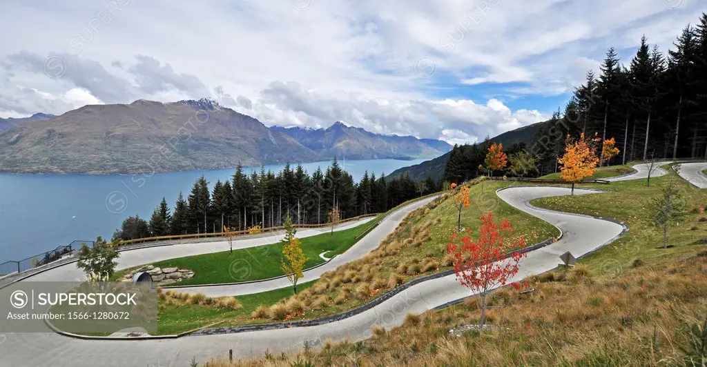 A Luge track in Queenstown, New Zealand.