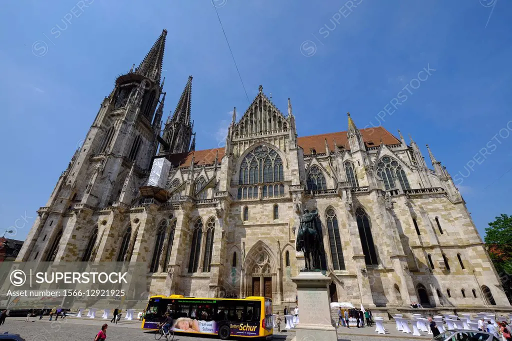 Dom St. Peter, Regensburg Cathedral, Regensburg, Germany, Europe