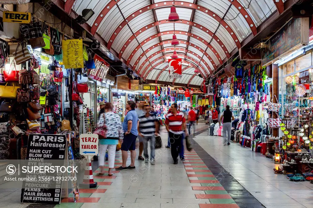 The Grand Bazaar, Marmaris, Mugla Province, Turkey.
