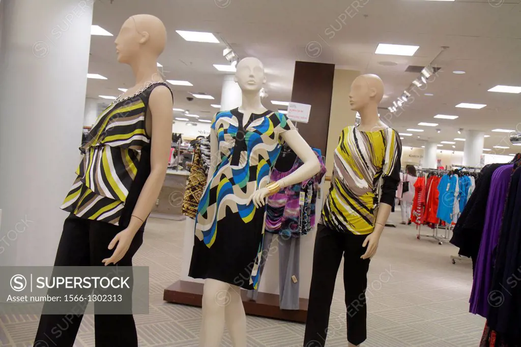 Women's Clothing Store Mannequins Dressed Stylish Clothes Shop