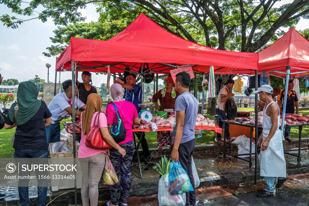 Kuching poultry street stall, Sarawak, Malaysia.