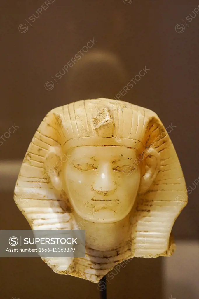 Pharaoh Amenemhat III. Egyptian Pharaonic collection. Louvre Museum. Paris. France.