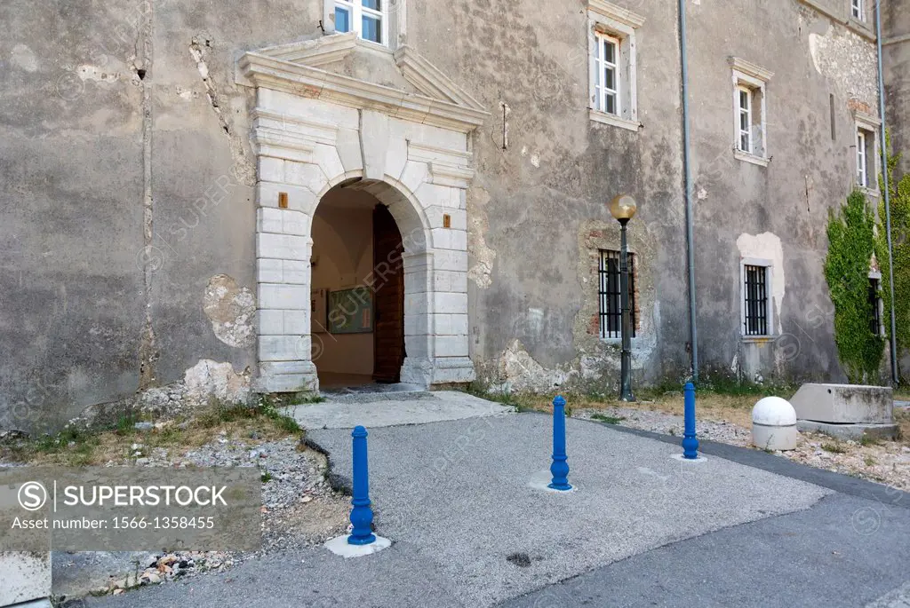 Castle Frankopan, build in XVII century, city of Kraljevica, Adriatic sea coastline, Croatia, Europe.