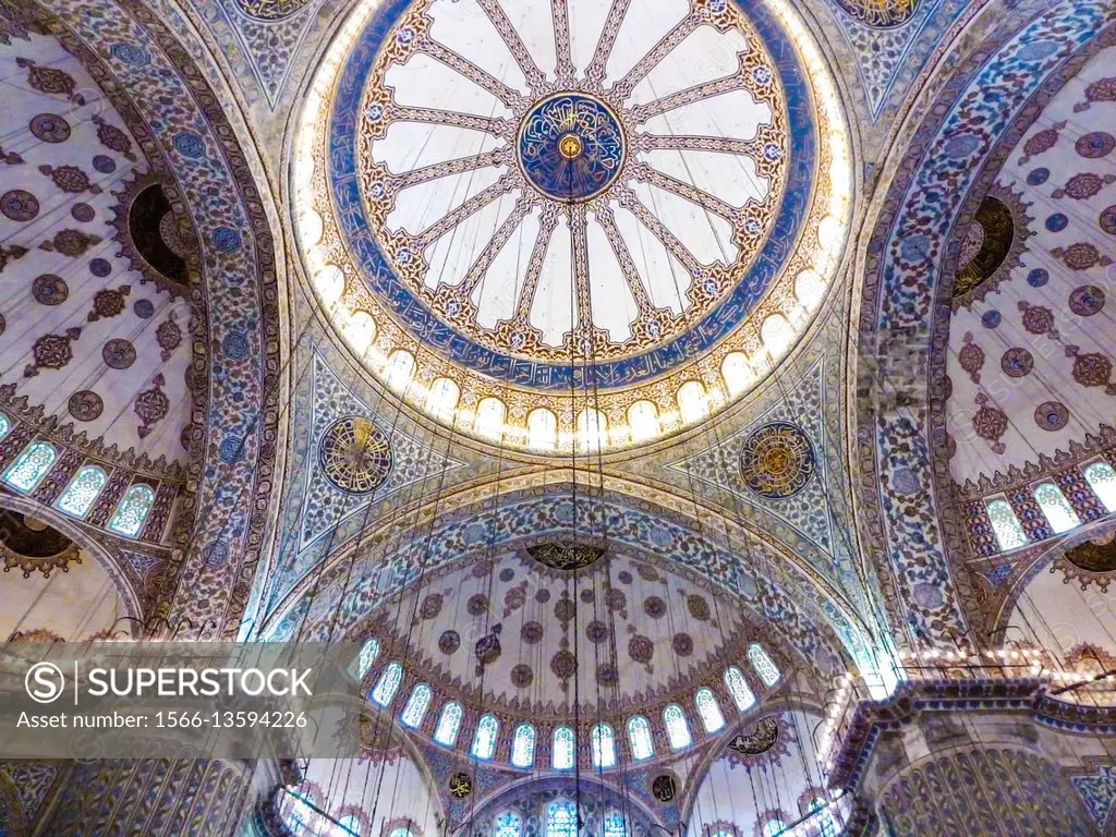 The Sultan Ahmed Mosque (Sultanahmet Camii) is an historic mosque in Istanbul. The mosque is popularly known as the Blue Mosque for the blue tiles ado...