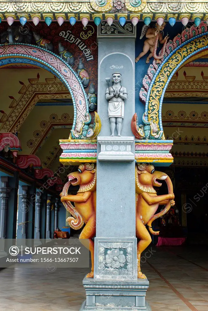 Tamil Surya Oudaya Sangam Temple, Grand Baie, Mauritius, Indian Ocean, Africa