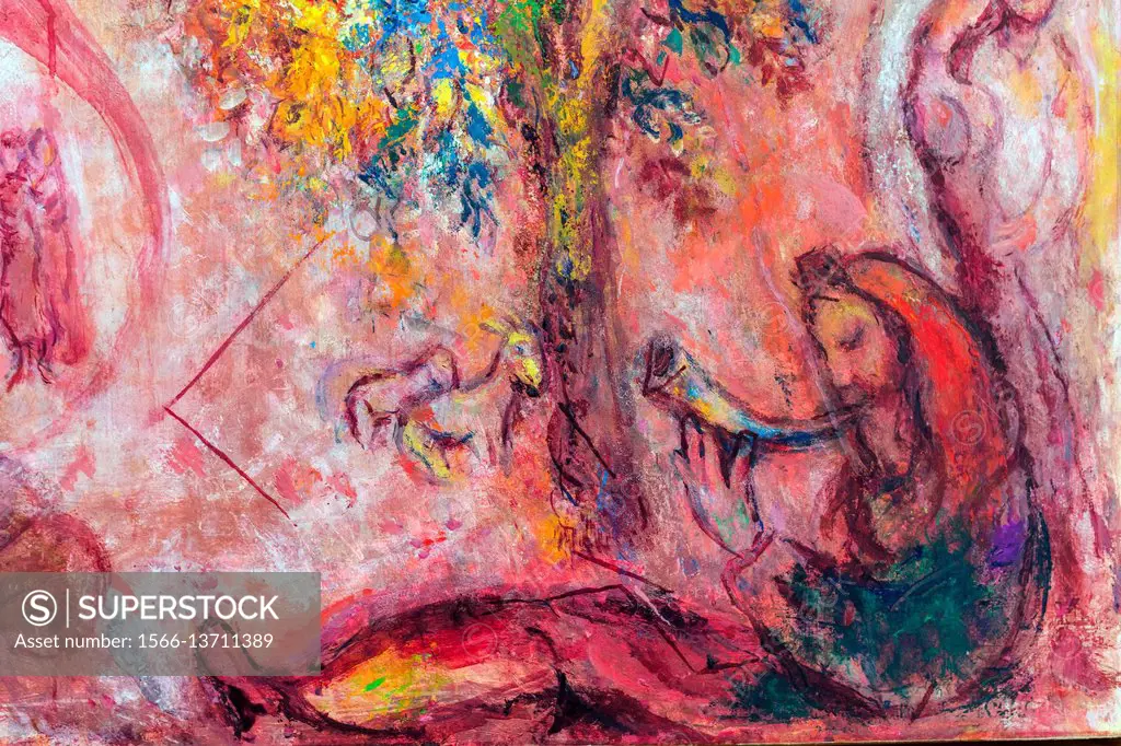 Song of Songs, Musee Marc Chagall (National Museum Marc Chagall Biblical Message), Nice, Alpes Maritimes departement, France.