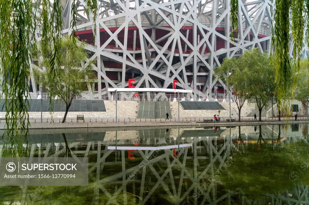 National Stadium, Olympic Park Beijing, People´s Republic of China, Asia.