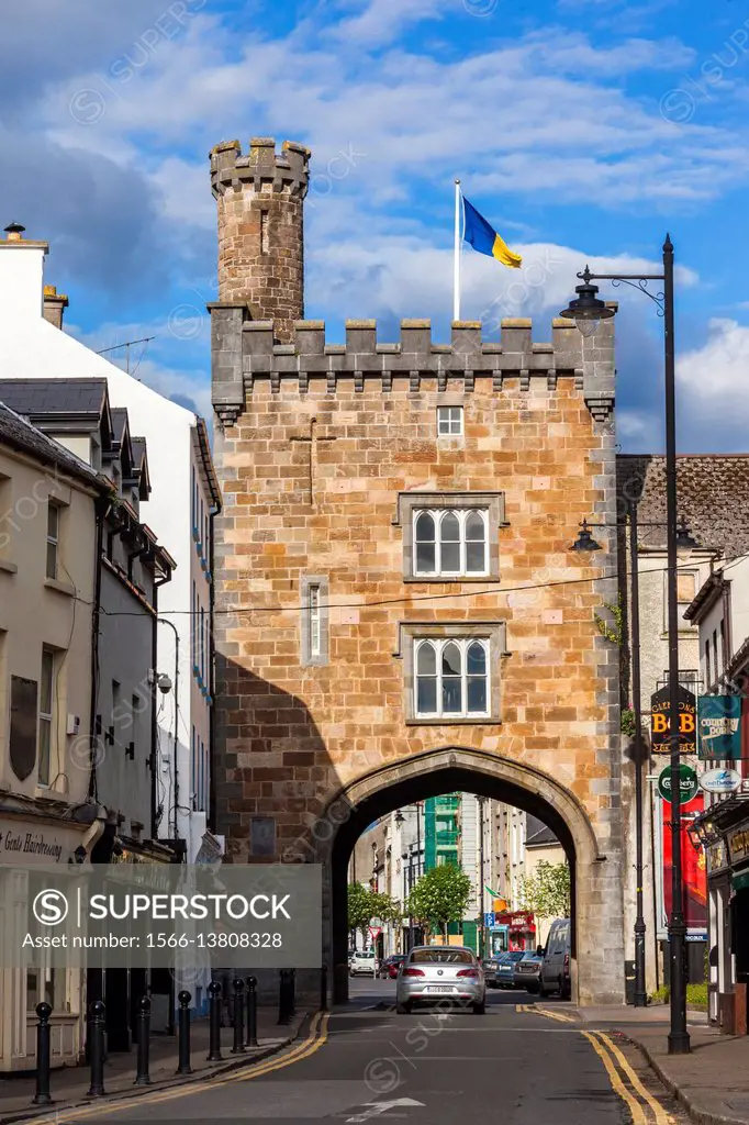 Ireland, County Tipperary, Clonmel, town gate.