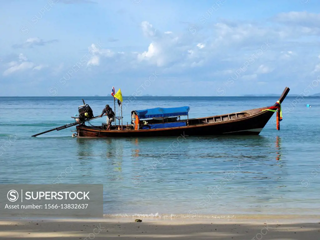 Phi Phi don island. Relax Beach. Phak Nam Bay. Thailand. Asia. Phi Phi Don island. Krabi province, Andaman Sea, Thailand. Ko Phi Phi Don is the larges...