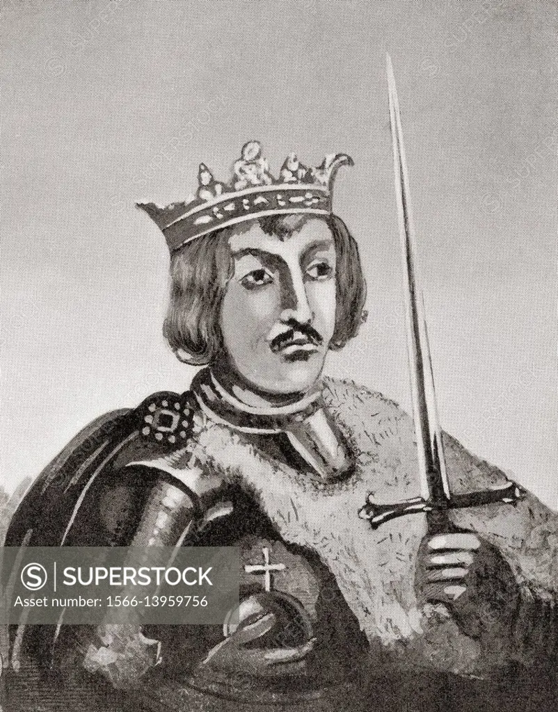 Christopher of Bavaria, 1416-1448. King of Denmark (1440-48, as Christopher III), Sweden (1441-48) and Norway (1442-48). From Hutchinson's History of ...