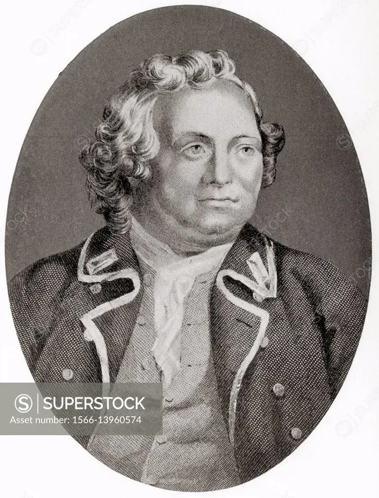 Israel Putnam, 1718-1790. American army general officer, aka Old Put, who fought with distinction at the Battle of Bunker Hill during the American Rev...