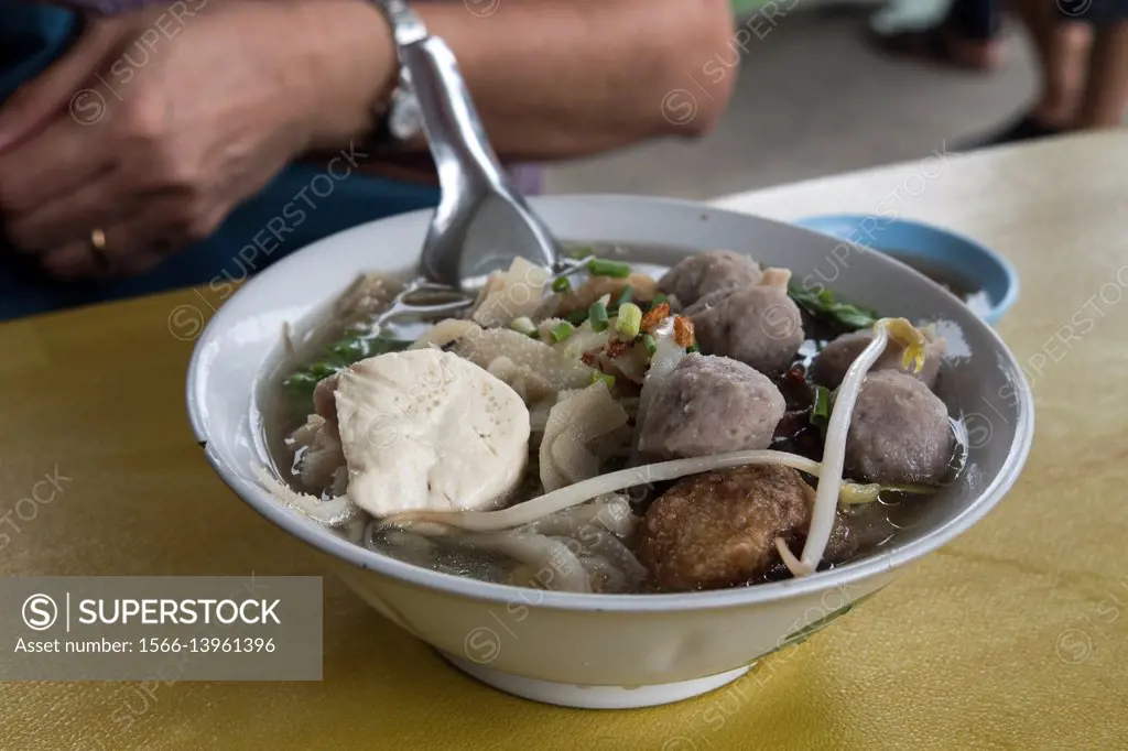 Bakso. Singkawang, West Kalimantan, Indonesia