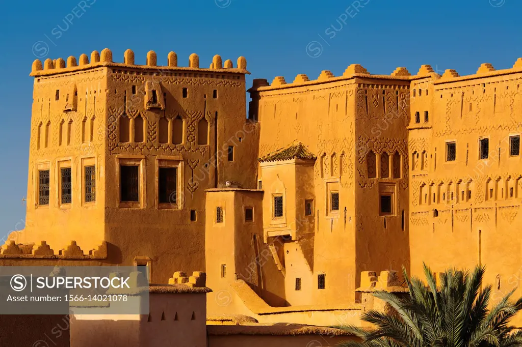 Kasbah of Taourirt Ouarzazate, built by Pasha Glaoui. Unesco World Heritage Site . Morocco, Maghreb North Africa.