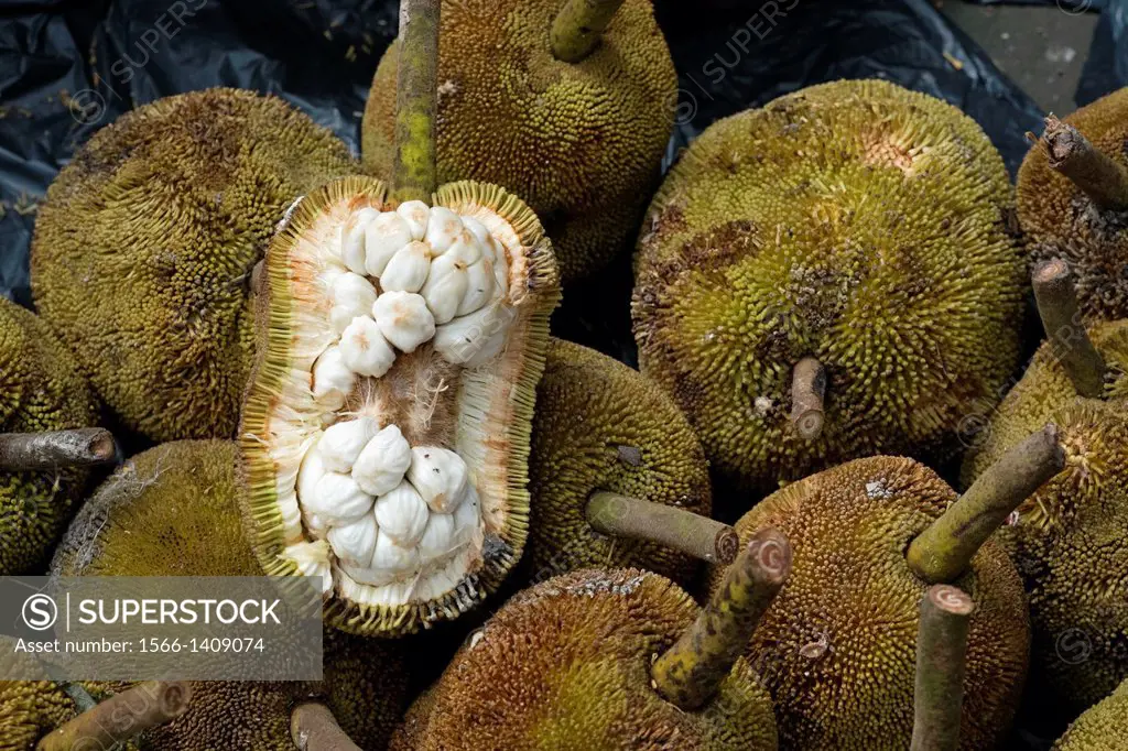 Wild fruits. Image taken at Sri Aman vegetable market, Sarawak, Malaysia.