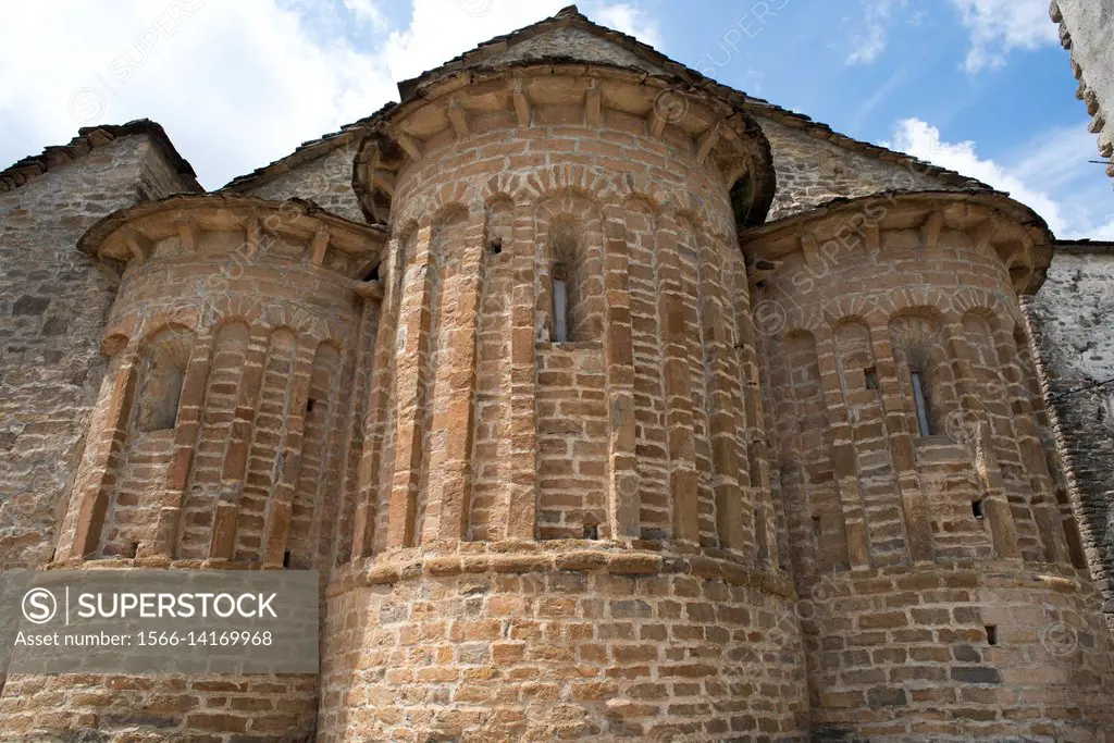 San Martin church, Santa Maria de Buil, Ainsa-Sobrarbe municipality. Huesca province, Aragon, Spain.