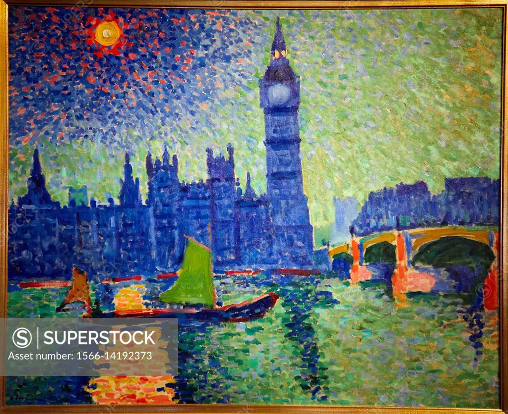 Londres (Big Ben), 1906, André Derain, Musée d´Art Moderne, Troyes, Champagne-Ardenne Region, Aube Department, France, Europe