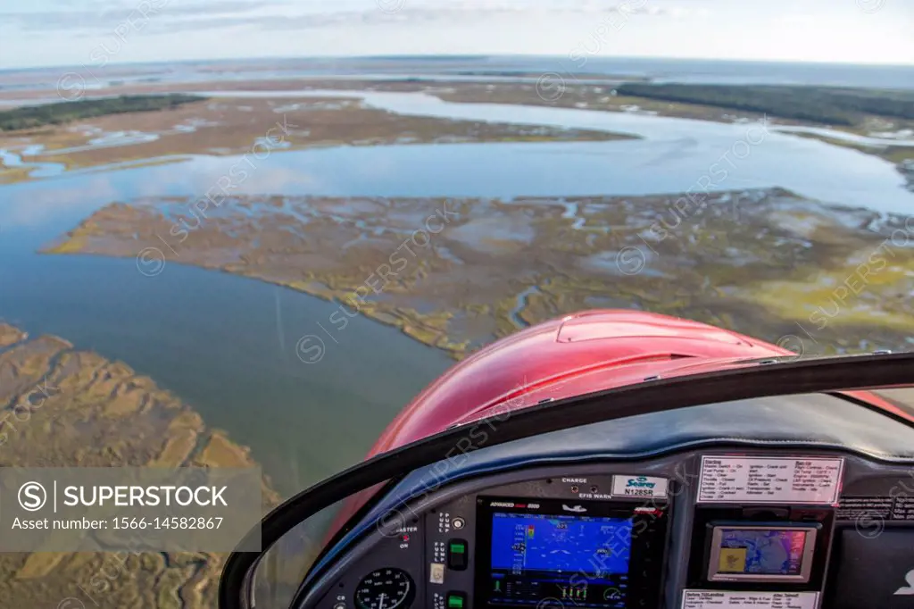 Shots of the stunning Florida coast and waterways for the cockpit of a Searey seaplane.