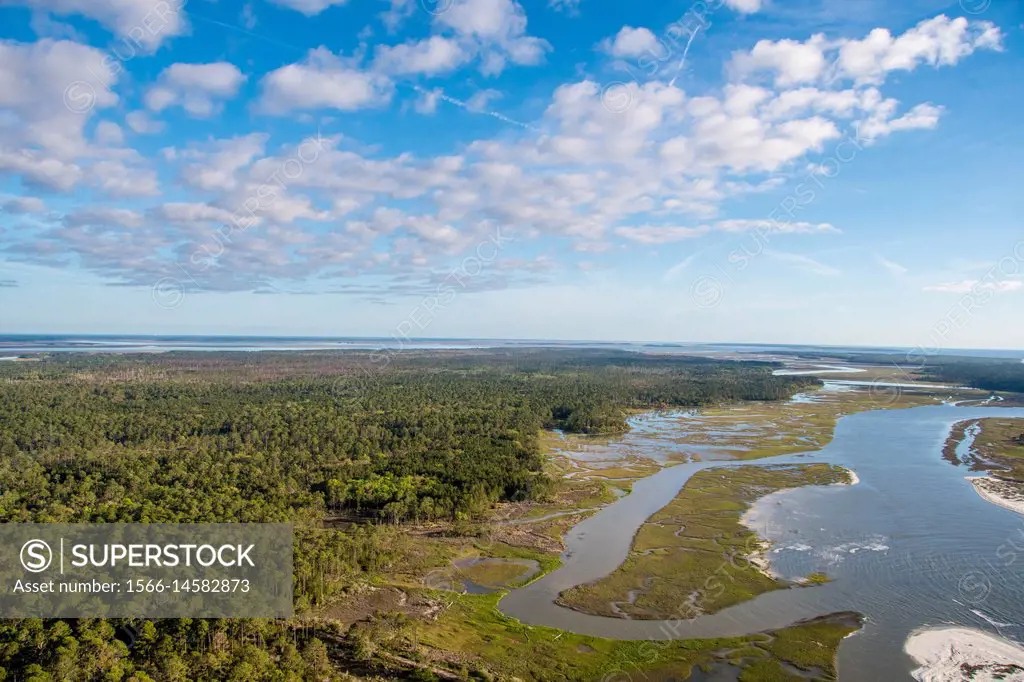 Shots of the stunning Georgia Sea Islands and coastal waterways for the cockpit of a Searey seaplane.