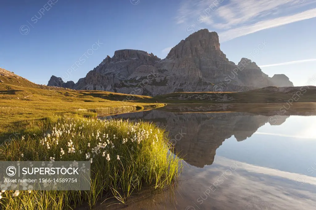 Piani Lakes, Dolomites, Innichen, South Tyrol, Italy.