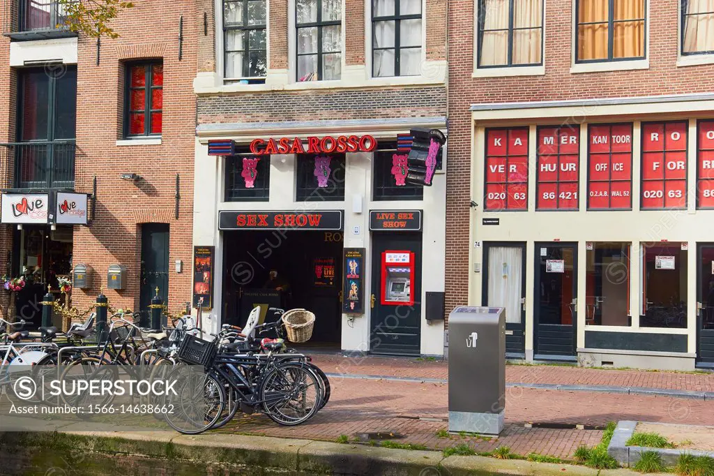 Live Sex Show Red Light District De Wallen Amsterdam Netherlands Superstock