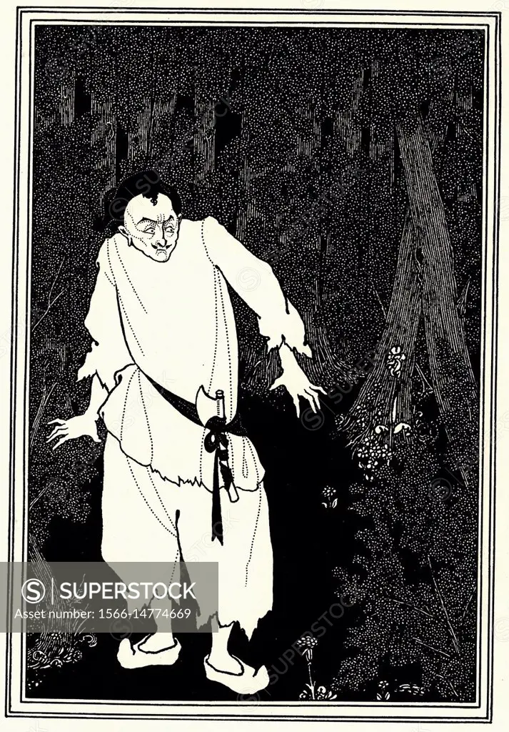 AUBREY BEARDSLEY - ali baba in the woods 1897.