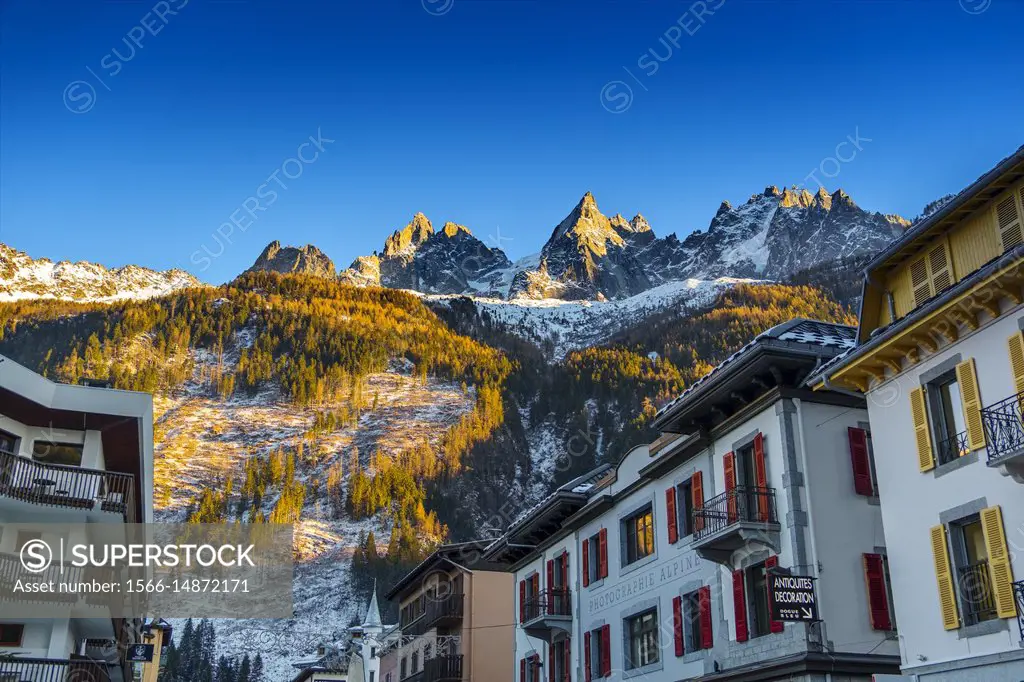 Chamonix Mont Blanc, Auvergne-Rhône-Alpes, department of Upper Savoy. France Europe.
