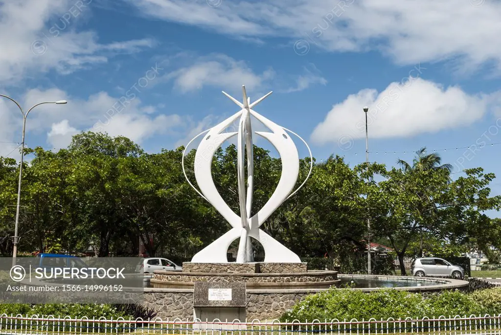 Unity Monument (1987), Victoria, capital of Mahé, Seychelles.