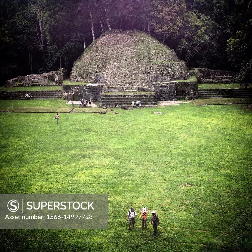 The Mayan city of Caracol in Cayo, Belize