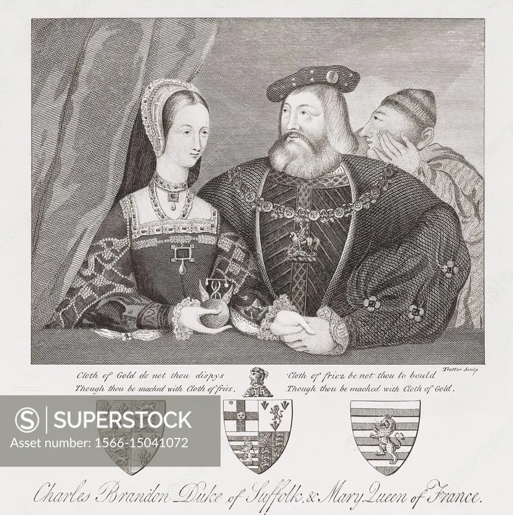 Mary Tudor and Charles Brandon. Mary Tudor 1496 1533 Queen of