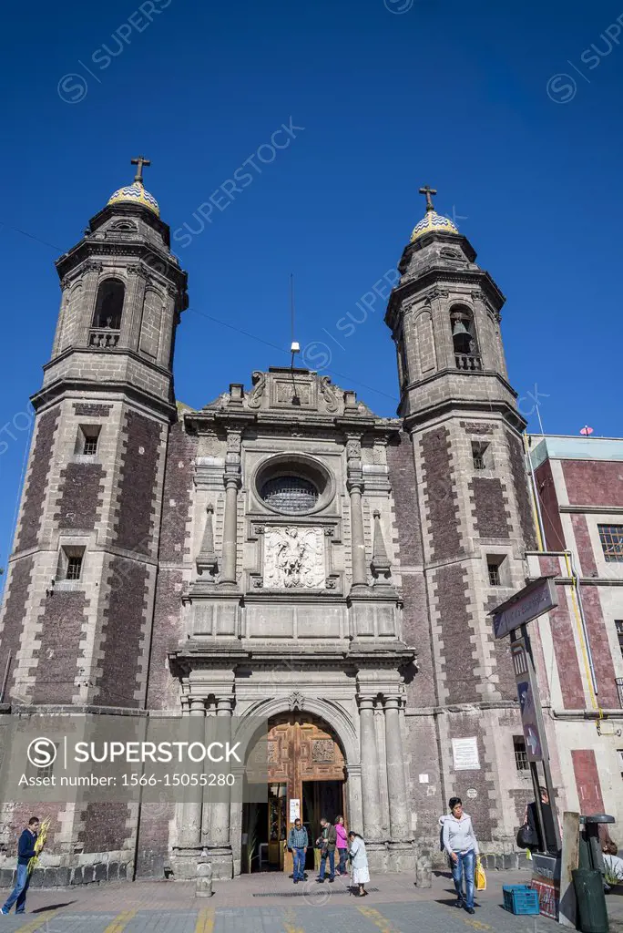 Parish Church of San Miguel Arcangel Centre, Mexico City, Mexico.