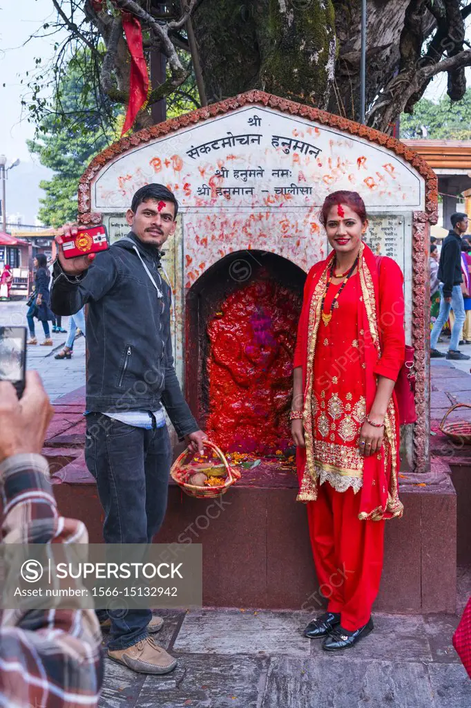 Goddess Durga, Bindhya Basini Temple, Pokhara, Nepal, Asia.