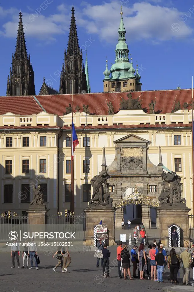 Czech Republic, Prague, Castle, Matthias Gate,.