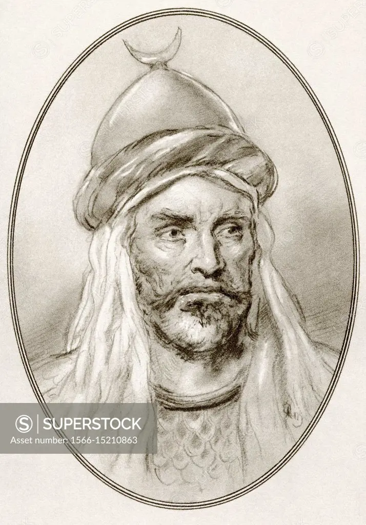 An-Nasir Salah ad-Din Yusuf ibn Ayyub, aka Salah ad-Din or Saladin, 1137-1193. First sultan of Egypt and Syria and the founder of the Ayyubid dynasty....