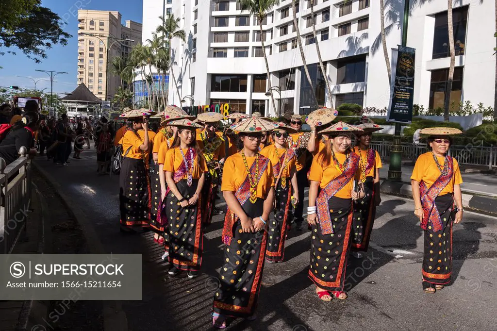 State level Gawai Dayak Parade (Niti Daun) in Kuching, Sarawak