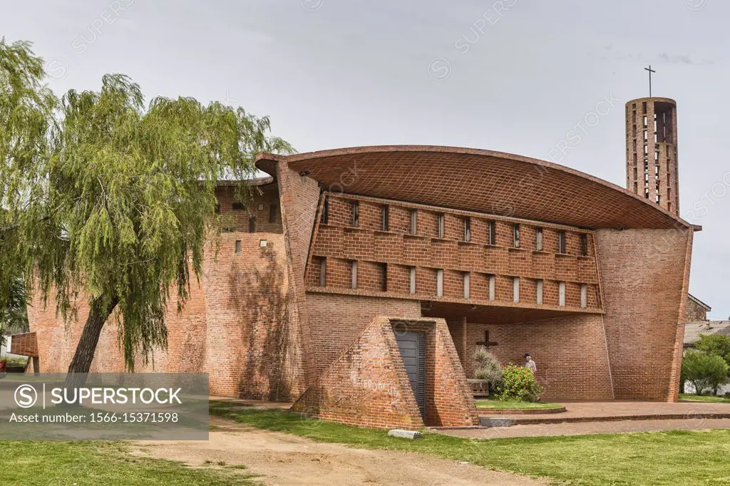 Church of Christ the Worker and Our Lady of Lourdes, Cristo obrero church (1960), Estacion Atlantida, Canelones, Uruguay.