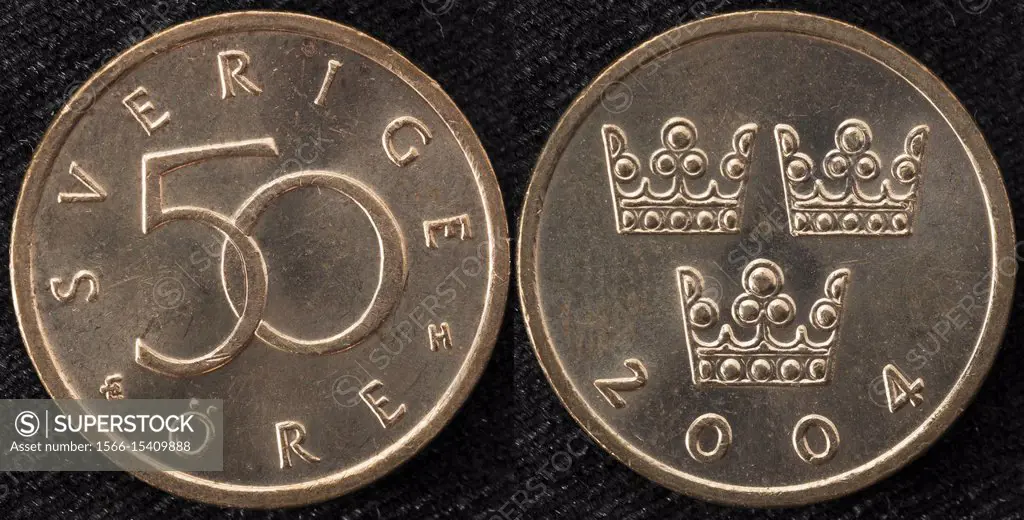 50 ore coin, Sweden, 2004.