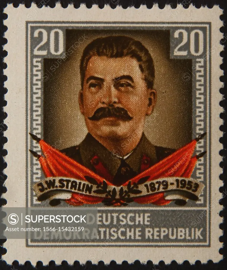 Joseph Stalin a Soviet revolutionary and politician. Portrait on