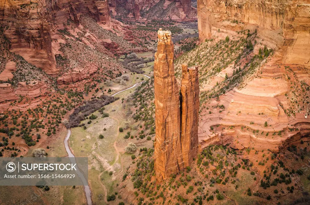 Spider Rock, Canyon de Chelly National Monument, Arizona USA.