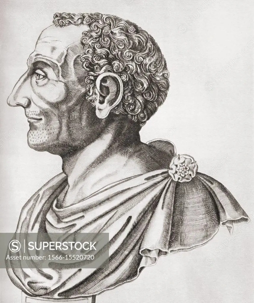 Titus Livius Patavinus, c. 64/59 BC-c. 12/17 AD, aka Titus Livy or Livy. Roman historian.