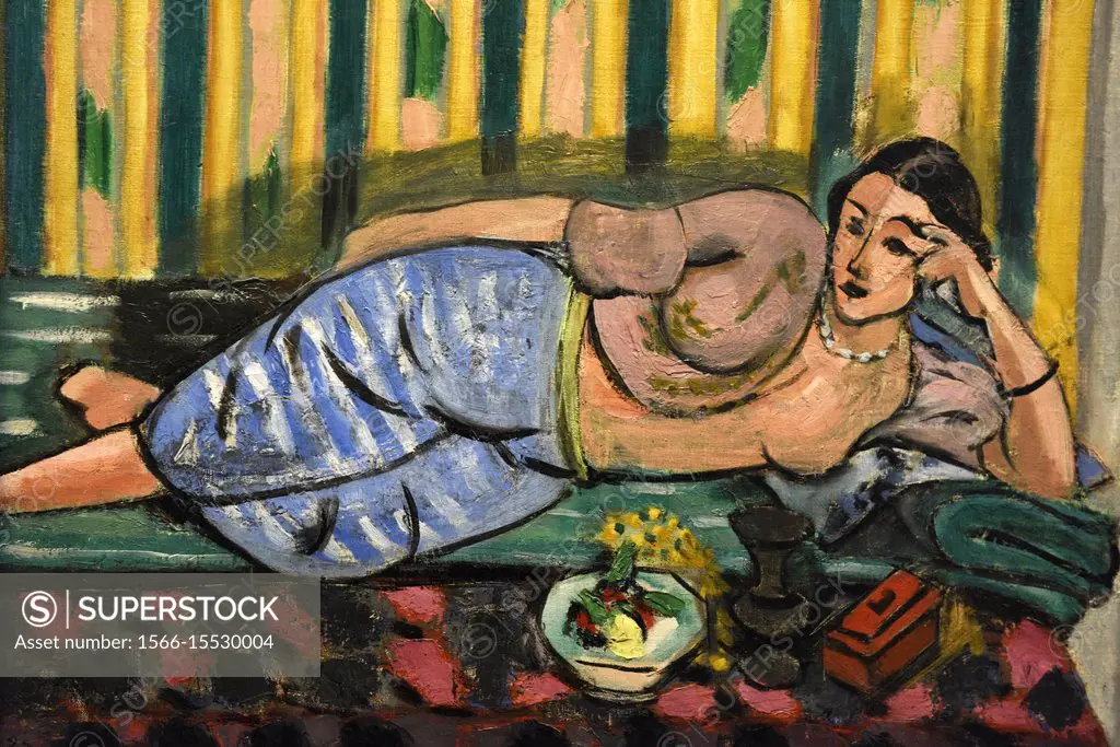 Odalisque au coffret rouge, 1927, by Henri Matisse, Henri Matisse Museum in Nice, Alpes Maritimes, South France.