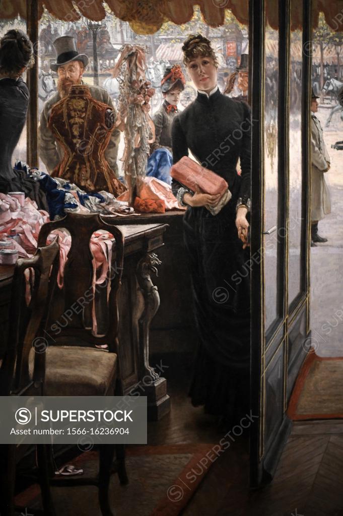 The Shop Girl 1883 1885 by the French artist and painter James