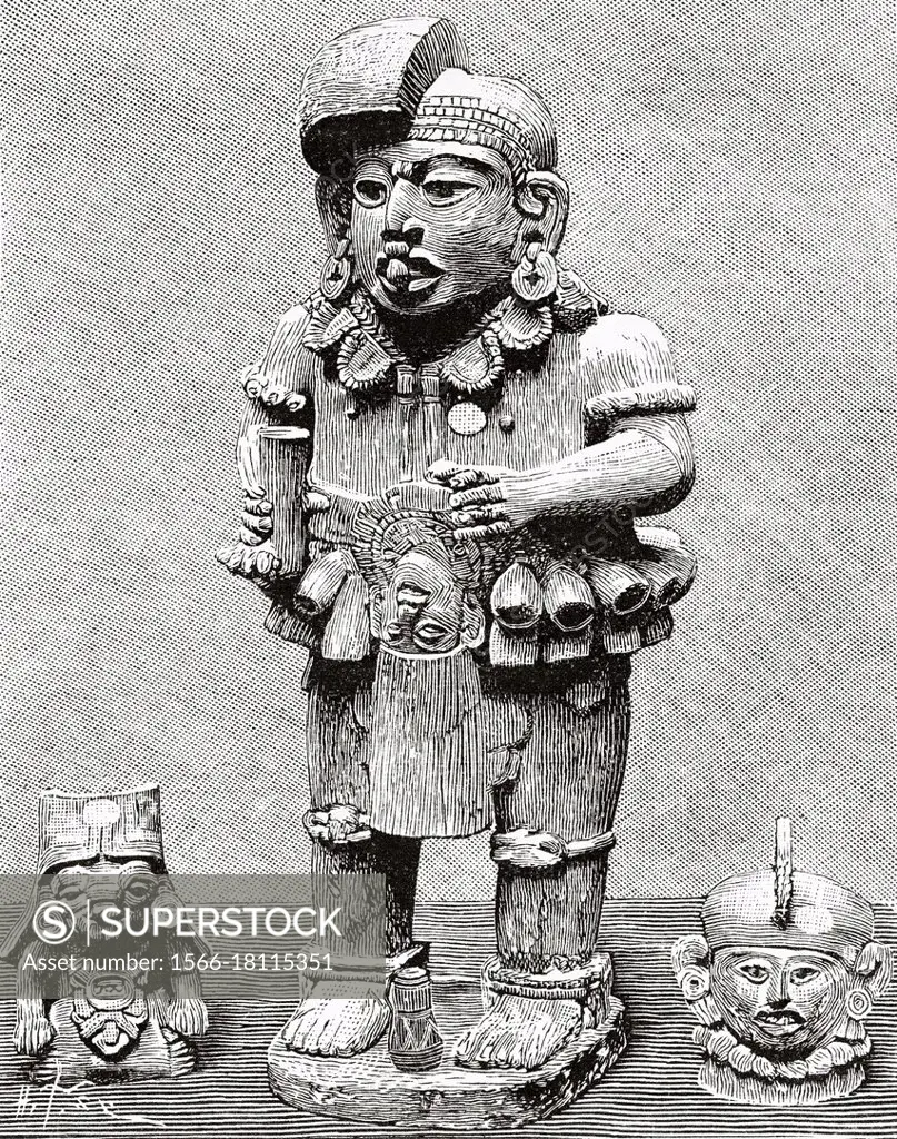 Zapotec terracotta deity. The Zapotec culture was a Mesoamerican civilization in the current Mexican states of Oaxaca, Guerrero, Puebla, and Veracruz....