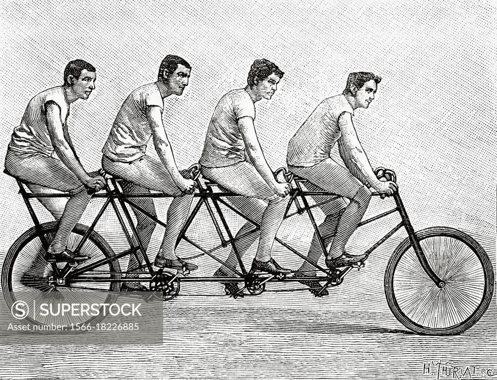 Quadruple store tandem bike