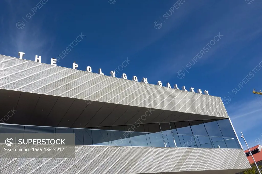 Lonsdale Quay, and the Polygon Gallery in North Vancouver, British Columbia, Canada.