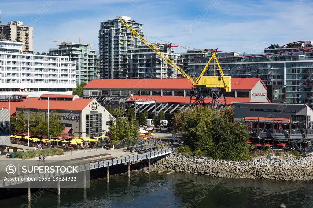 Lonsdale Quay, in North Vancouver, British Columbia, Canada.