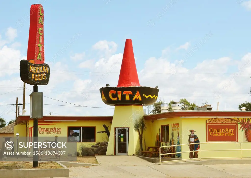 Mexican restaurant, Tucumcari, New Mexico.