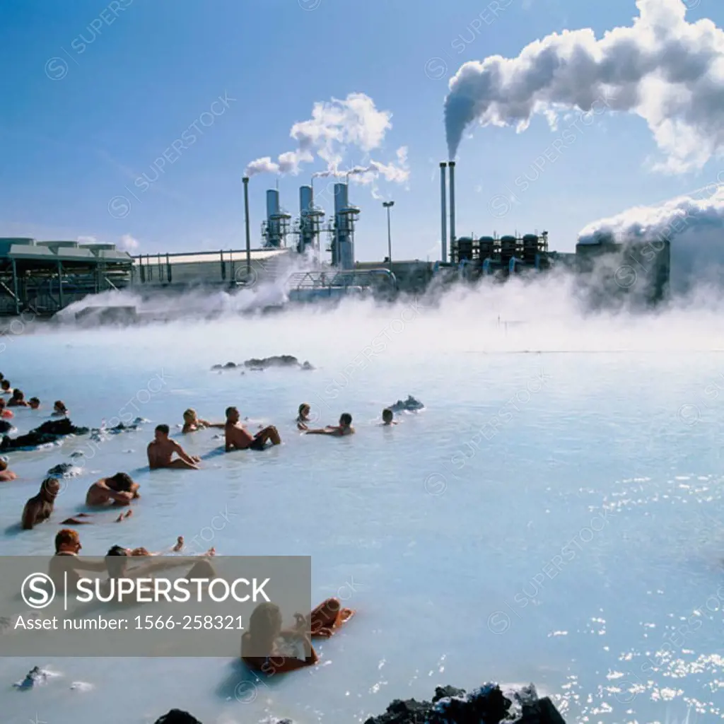 Geothermal power plant, Svartsengi, The Blue Lagoon, Grindavik, Iceland