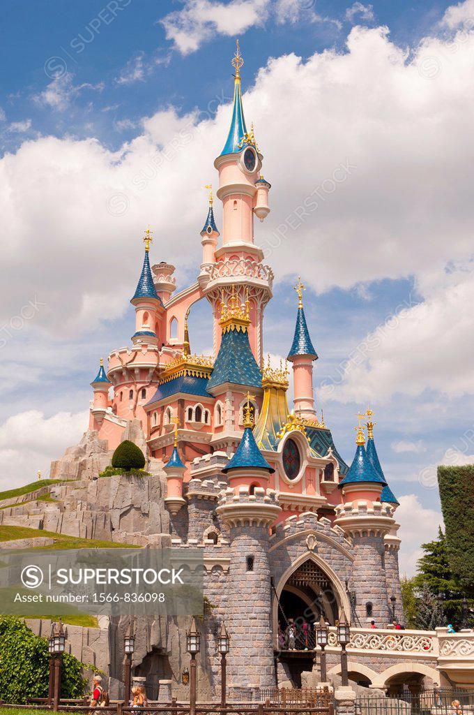 Giant Disney Sleeping Beauty Sand Castle Created in Paris