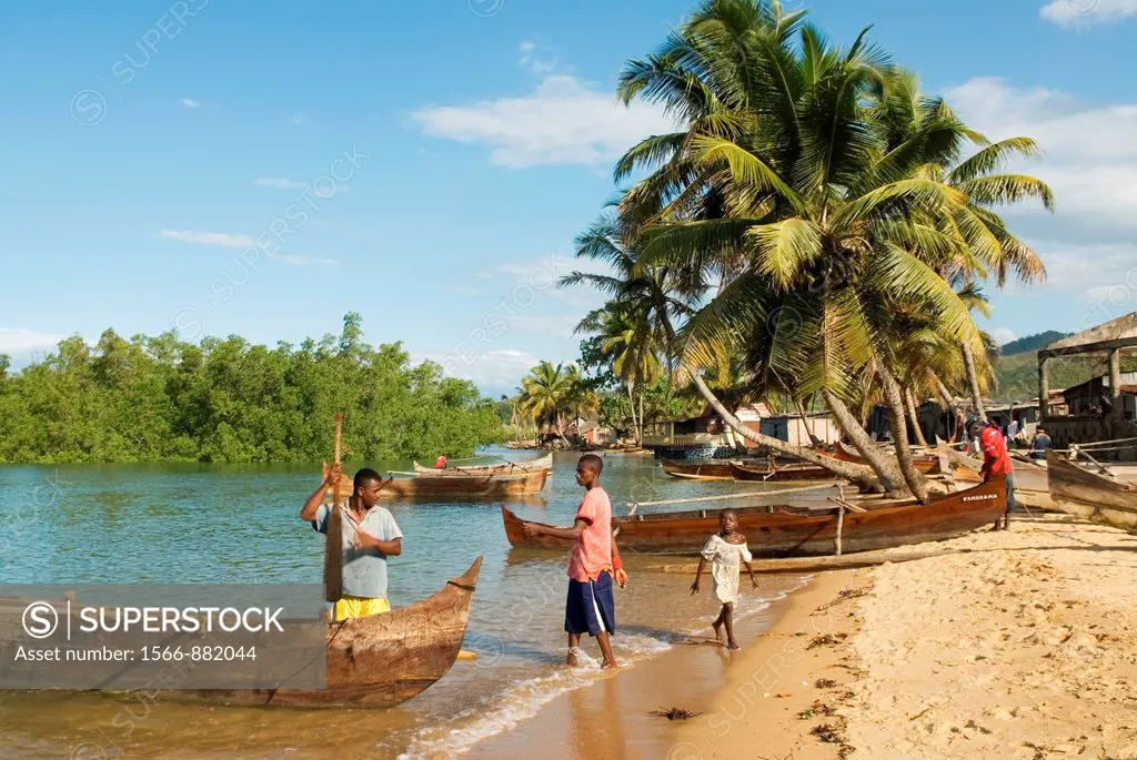 village of Ambatozavavy, Nosy Be island, Republic of Madagascar, Indian Ocean